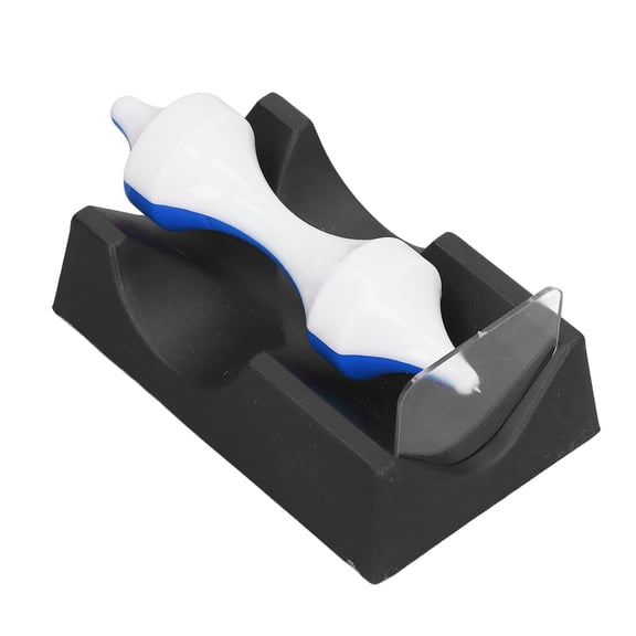 UsilkU Magnetic Floating Gyroscope Educational Decorative Craft Model Magnetic Levitation Toy for Stress Relief Teaching Anti Gravity Rotating Desk Decor Toy Set Blue White 5.51 inches / 14 cm