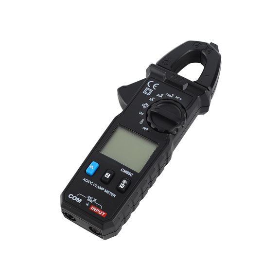 UsilkU Mini Clamp Meter Automatic Ranges LCD Display with Backlight 100A 600V NCV Portable Clamp Meter Direct Current AC Current Voltage Diode Continuity Temperature Measurement