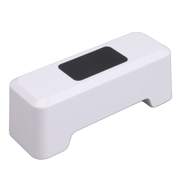 UsilkU Motion Sensor Automatic Toilet Flusher, IPX5 Waterproof Touchless Infrared Flush Button for Home and Public Use, 2000mAh Rechargeable Battery, 5.9 in / 150 mm, White Finish