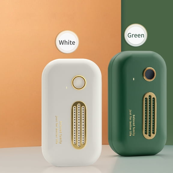 UsilkU Ozone Air Purifier Rechargeable Ozone Machine Mini Odor Eliminator, USB Desktop Air Cleaner for Car Office Bedroom Refrigerator, 3.34 in / 8.5 cm, White