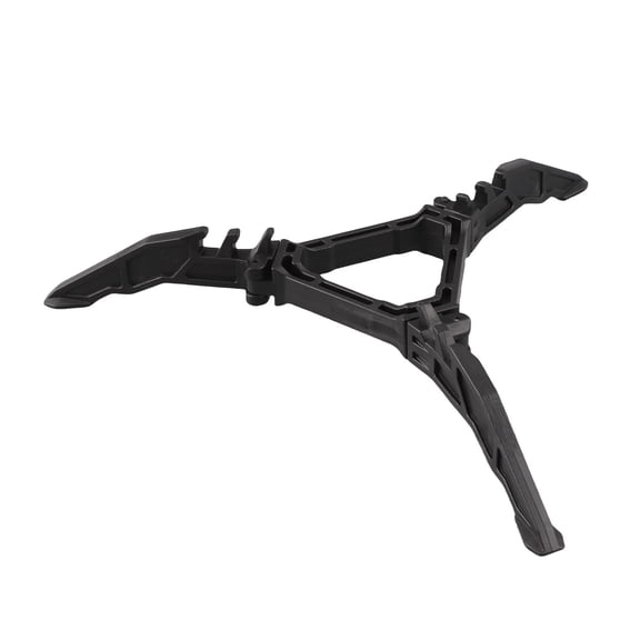UsilkU Portable Foldable Gas Tank Bracket Support Base Stand for Camping Backpacking Outdoor Cooking BBQ, Lightweight ABS Tripod Stabilizer for Propane Canisters, Black (6.8 inches / 17.3 cm)
