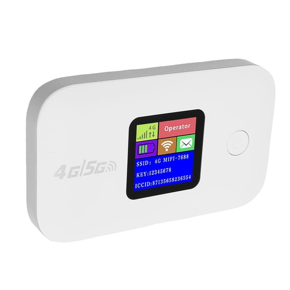 UsilkU Portable Wireless WiFi Router High Speed 4G 5G LTE Hotspot with SIM Card Slot Display Screen, 3000mAh Battery Pocket Mobile Wi-Fi for Travel and Home (13.00 x 9.00 inches / 33.02 x 22.86 cm)