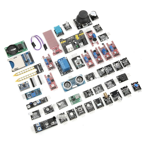 UsilkU Professional 45pcs Sensor Modules Starter Kit for Arduino DIY Updated Development Sensor Board Set with Mainboard Power Pulse Coil Module (18.00x10.00x12.00 inches / 45.7x25.4x30.5 cm)