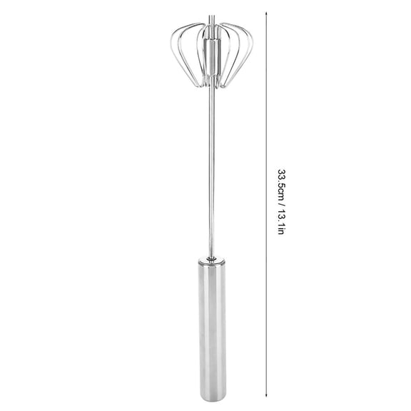 UsilkU Professional Stainless Steel Hair Cream Mixer & Hairdressing Styling Agitator, Multi-functional Barber Dye Whisk Rotary Stirrer for Salon Quality Performance, 13.1 inches / 33.5 cm
