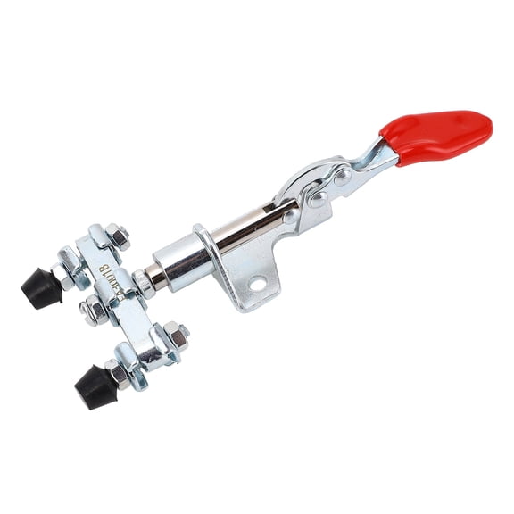 UsilkU Push Pull Action Clamp Double Head Adjustable Quick Release Clamp for Woodworking 45kg Holding Capacity 16.7mm Stroke Iron Hardware Tool 5.91 inches / 15 cm