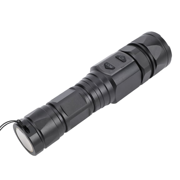 UsilkU Rechargeable Bright Flashlight 3000mAh Water Proof Zoomable Magnetic Flash Light with Yellow White Light Digital Display Outdoor dual switches Aluminum Alloy Pocket Flashlight 7.48 in / 19 cm