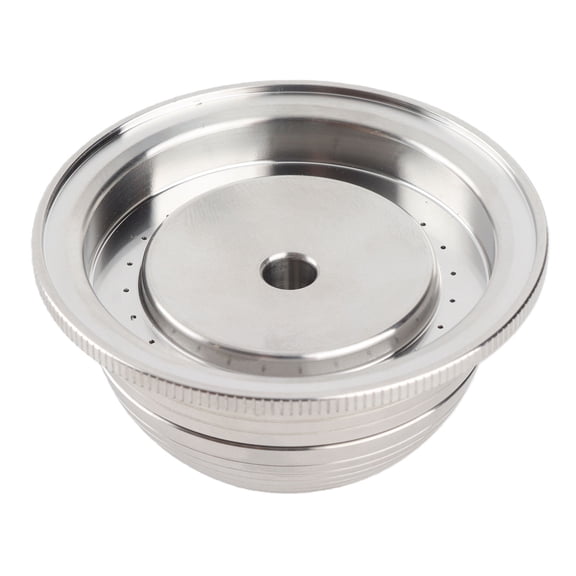 UsilkU Refillable Coffee Pod Fit for Vertuo Plus Stainless Steel Reusable Coffee Capsule with Brush & Spoon (230ML / 7.77 oz)