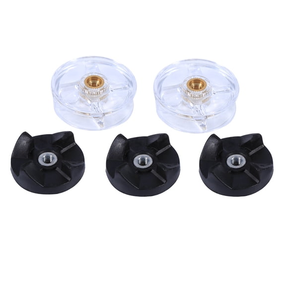 UsilkU Replacement Parts 2 Base Gear & 3 Blade Gears Spare Part Kit for Magic Bullet 250W Juicer Blenders, High Performance Rubber Gears and Base Gears Pack, 5 Pieces Set (1.46 inches / 3.7 cm)