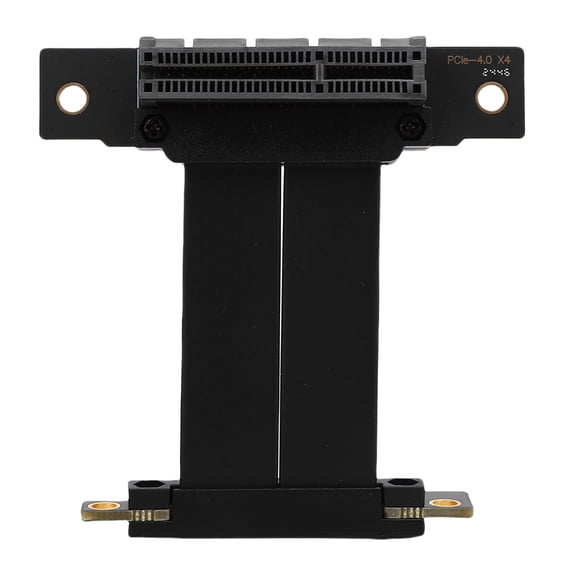 UsilkU Riser Cable PCIE 4.0 4X Port High Speed 64 Pin Flexible GPU Graphics Card Extension Cable for PC Cases 5cm / 2in Black [cite: 13]