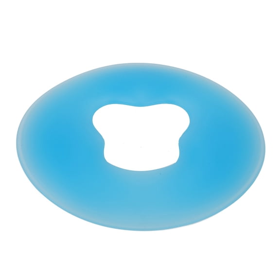 UsilkU Silicone Spa Face Pillow Soft Round Massage Face Relaxing Cushion Pad for Beauty Salon, Blue, 12.99 inches / 33 cm