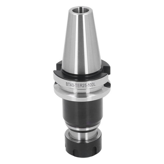 UsilkU Telescoping Tool Holder with Floating Tap Spring, 40Cr Alloy Steel Collet Chuck Tapping Tool Holder, Heavy Duty Drill Accessory BT40-TER25-100L for High Precision Multi Tool Applications
