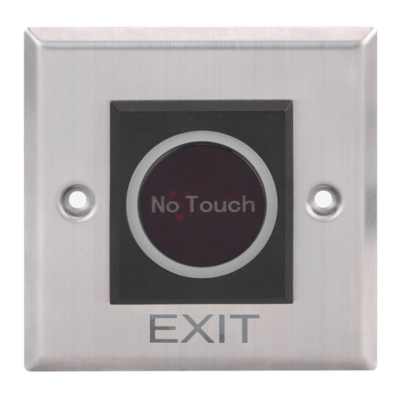 UsilkU Touchless Infrared Sensor Exit Switch For Access Control System DC12V 3.4 inches / 86 mm Silver