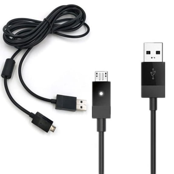 UsilkU Universal High Speed Controller Charging Cable Cord for PS4 & Xbox One, Ultra Durable 9.0ft / 2.75m High-Performance Pro Gaming Pad Accessories, Black