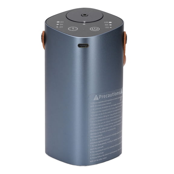 UsilkU Waterless Essential Oil Diffuser Quiet Aromatherapy Diffuser with Handle 2000mAh Battery Timer Leakproof for Car Home Office Aluminum Alloy