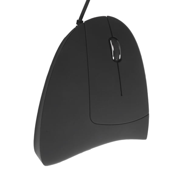 UsilkU Wired Left Hand Mouse Vertical Ergonomic 800/1200/1600DPI USB Optical Left Handed Mouse for Windows Mac Professional Vertical Mouse for Lefties (5.12x3.94x3.15 inches / 13x10x8 cm)