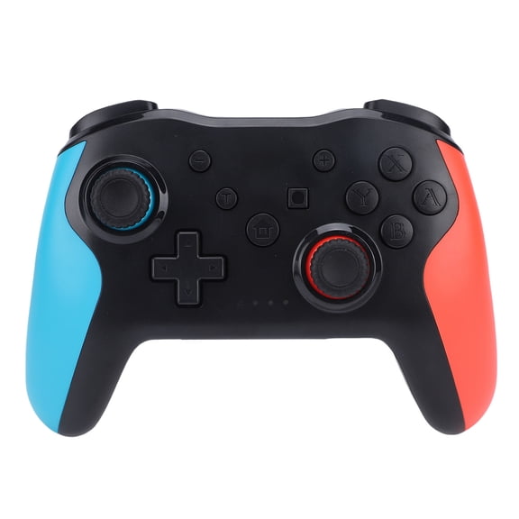 UsilkU Wireless Game Controller, Bluetooth 4.0 Video Game Controller with 6-Axis Gyro, Asymmetric Motor Vibration, Turbo Burst and RGB Light, Wireless Gaming Pad Fit for Nintendo Switch & PC, Black