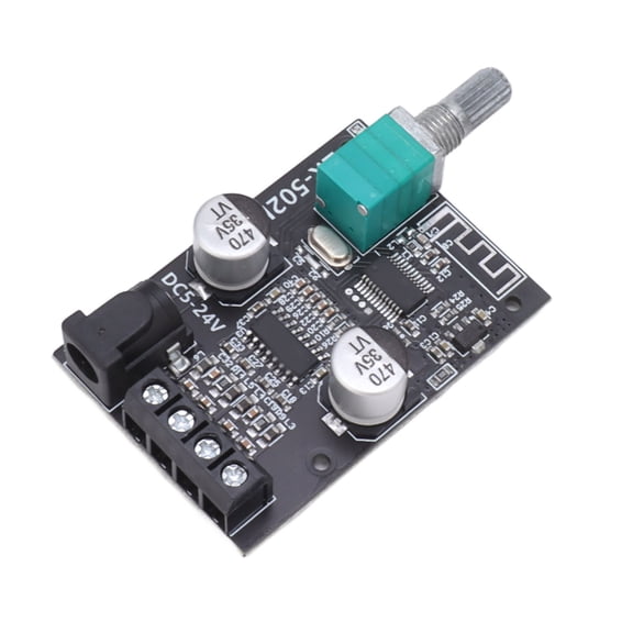 UsilkU ZK-502L Bluetooth 5.0 Power Amplifier Board 2x50W HIFI Stereo Audio AMP Module Dual Channel Electronic Component (12.00x7.00x5.00 inches)