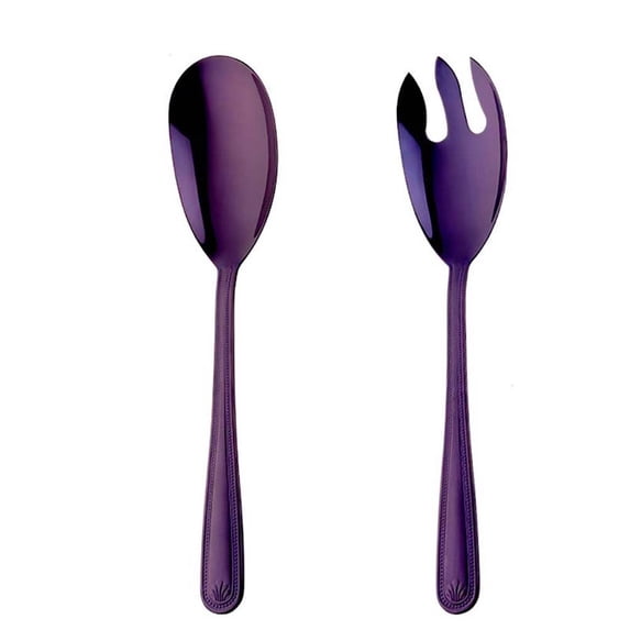 Using Buffet Pasta Flatware Utensils Tableware Dinnerware Restaurant Tools Spoons Forks Salad Fork Dinner Spoon Dessert Spoon PURPLE