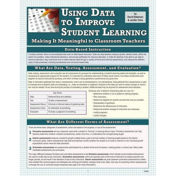 Using Data to Improve Student Learning