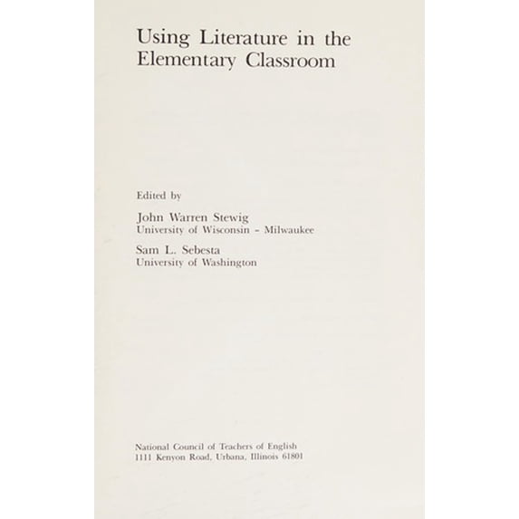 Pre-Owned Using Literature in the Elementary Classroom Paperback