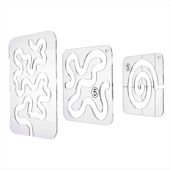 Using Quilting Templates Rulers: for Machine -Free Motion Template,Quilting Rulers