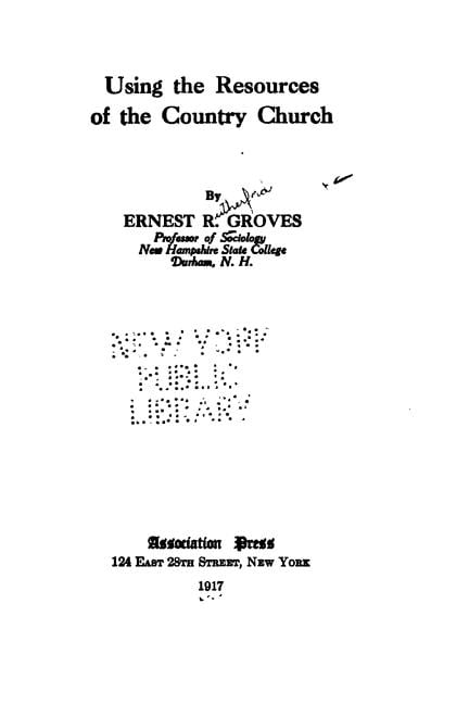 Using the Resources of the Country Church, (Paperback)