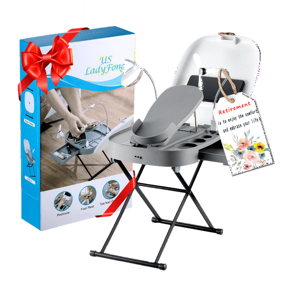 Usladyfong Pedicure Tools for Easy at-Home Pedicures Adjustable Pedicure Foot Rest