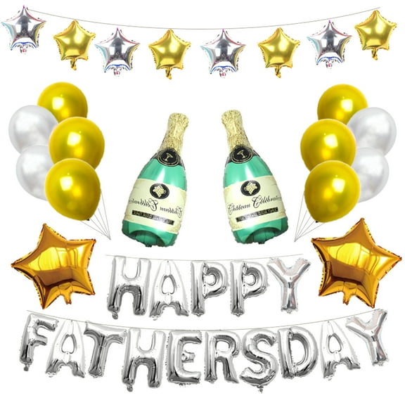 Usloyux 16 Inch Letter Foil Balloons for Holiday Decoration, Helium Quality for Floating Displays, Easy to Inflate with Pump or Straw, Eye-Catching for Party Backdrops, Perfect for Celebrating Dads