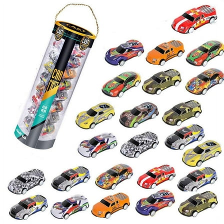 Usloyux 24 Pcs Metal Pull Back Toy Cars,Toys for Boys Girls Toddlers 3,4,5,6.7 Years Old, Party Favors Cars, Teacher Reward Prizes,Toys for Boys Girls Toddlers