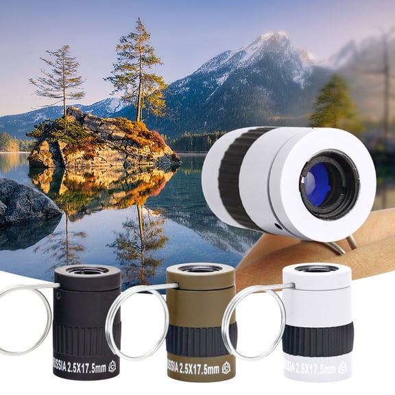Usloyux 3Pcs Miniature Fingertip Binoculars, Compact Portable Monocular High Magnification Pocket Scope, Handheld Telescope for Camping Hiking Travel Bird Watching, Tech Goggles for Outdoor