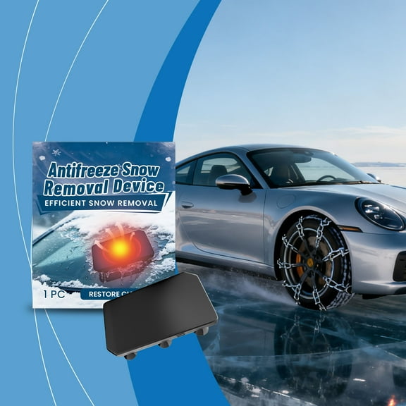 Usloyux under $5 Car Windshield Defroster, Electromagnetic Snow Removal Device for Winter, Portable Anti-Ice Tool for Car Window Glass, Solar Powered Defrosting Instrument, Quick Clear Windshield Ice