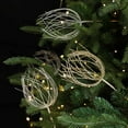 thumbnail image 1 of Usloyux Under $5 Christmas Decoration, Glitter Artificial Flower Branch for Tree Arrangement, Sparkling Rattan Wreath Embellishment, Festive Home Accent, Holiday Party Decor Piece, 1 of 9