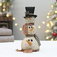 thumbnail image 1 of Usloyux Under $5 Christmas Table Cloth Decorations, Snowman with Pine Cones, Winter Tabletop Decor for Indoor Home Kitchen Office Room Xmas Gifts Holiday Party, 1 of 6