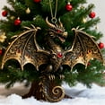 thumbnail image 1 of Usloyux Under $5 Christmas Tree Ornament, Dragon Shaped Hanging Decoration for Xmas Tree, Holiday Decorations for Home, Unique Festive Hanging Pendant for Seasonal Celebration, 1 of 9