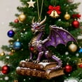 thumbnail image 1 of Usloyux Under $5 Christmas Tree Ornament, Dragon Shaped Hanging Decoration for Xmas Tree, Holiday Decorations for Home, Unique Festive Hanging Pendant for Seasonal Celebration, 1 of 9