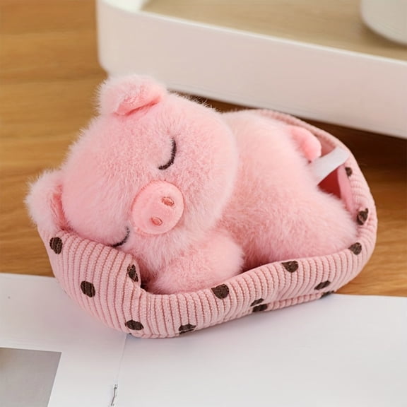 Usloyux under $5 Cute Plush Stuffed Animal, Soft Toy for Boys Girls, Sleeping Animal Plushy for Desk Sofa Bedroom Decoration, Great Gift for Children Birthday Christmas