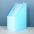 thumbnail image 1 of Usloyux Under $5 Desktop File Organizer Storage Rack, Vertical Slanted Mouth Expandable Document Folder, Multi Layer Paper Holder for Office, School Stationery Supplies Organizer System, 1 of 6