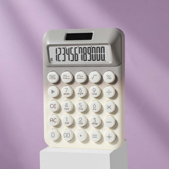 Usloyux under $5 Dopamine 12 Bit Calculator, High Color Mechanical Key Scientific Computer with Solar Power, Large Screen, Easy to Use, Suitable for Students Professionals, Basic Standard