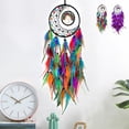 thumbnail image 1 of Usloyux Under $5 Dream Catcher Wall Hanging Decor, Handwoven Macrame Dreamcatcher with Colorful Beads and Feathers, Bohemian Style Bedroom Living Room Wall Art, SpiritualHome Decoration, 1 of 9