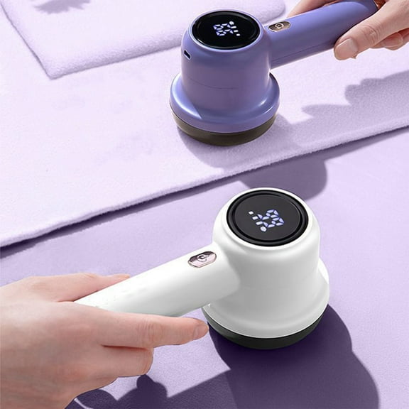 Usloyux Under $5 Electric Lint Remover, USB Rechargeable Fabric Shaver for Clothes Sweater Jacket, 2-in-1 Fuzz Ball Remover for Blanket Curtain Upholstery Care