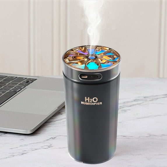 Usloyux Under $5 Essential Oil Diffuser, 7 Color Changing Aromatherapy Humidifier, Ultra Quiet Cool Mist Vaporizer for Home Office Desk, USB Powered Personal Air Moisturizer