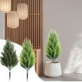 thumbnail image 1 of Usloyux Under $5 Fake Cypress Topiary Tree, Outdoor Artificial Shrub with Spike, Realistic Greenery for Front Door Landscape Decor and Yard Beautification Projects, 1 of 9