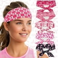 thumbnail image 1 of Usloyux Under $5 Headband for Women,Breast Cancer Breathable Elastic Wide Pink Ribbon Twisted Hair Band,Breast Cancer Awareness Month Accessories Gifts for Girls Workout Running Sport, 1 of 9