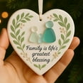thumbnail image 1 of Usloyux Under $5 Heart Glass Decor, Family Keepsake Ornament for Christmas, Acrylic Heart Shaped Pendant, Memorial Seasonal Tree Hanging Decoration for Home, 1 of 6