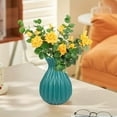 thumbnail image 1 of Usloyux Under $5 Hydroponic Flower Vase, Imitation Ceramic Plastic Container, Water Storage Vase for Fresh Cut Plants, Self Watering Planter for Herbs Flowers, 1 of 6