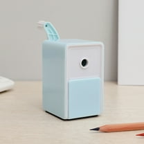 Usloyux Under $5 Long Point Pencil Sharpener, Adjustable Nib Length Manual Sharpener for Art Drawing, Self Feed Mechanism, Student Office Supplies, Durable Plastic Body