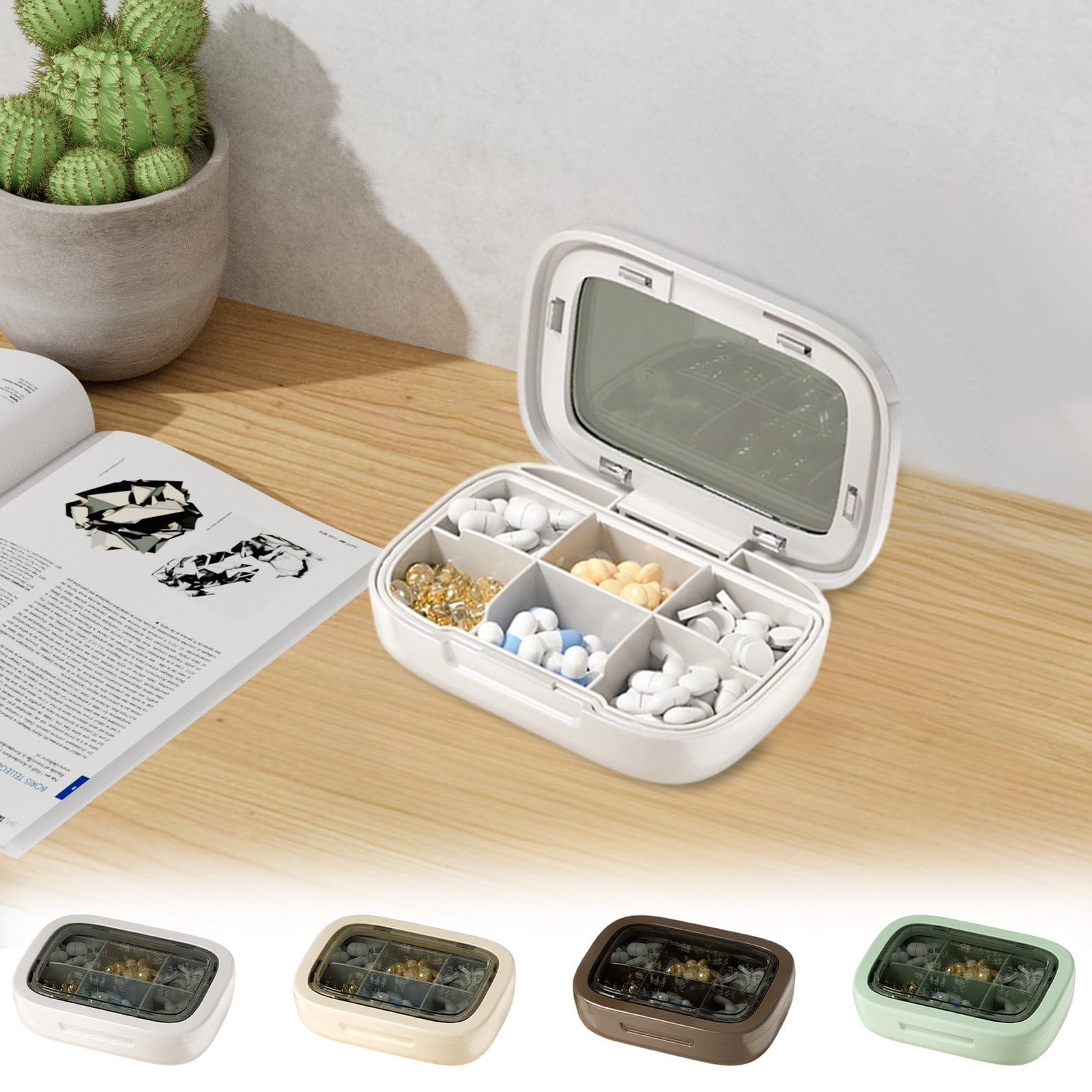 Usloyux Under $5 Multi Compartment Storage Box, Portable Organizer for ...