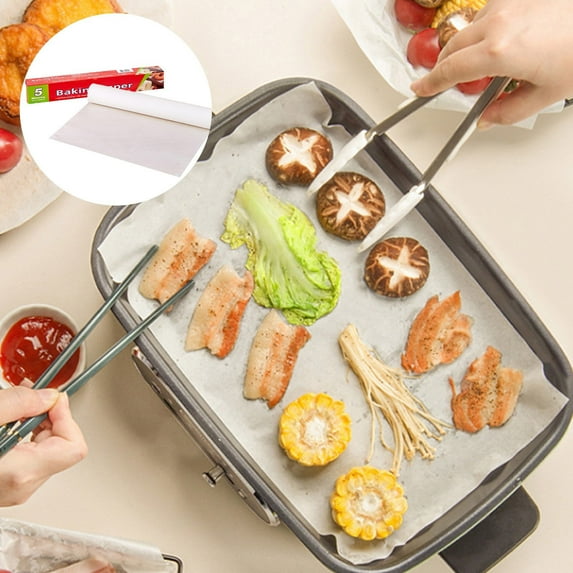 Usloyux Under $5 Oil-Absorbing Paper,393.3x11.81 Inch Fat Absorber Sheets,Kitchen Oil Blotting Sheets,Food Grade Oil Filter Paper Fried Food,Paper for Barbecue, Air Fryer