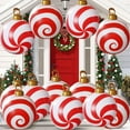 thumbnail image 1 of Usloyux Under $5 Outdoor Christmas Inflatable Decor, 60cm PVC Yard Decoration Ball, Weatherproof Inflatable Xmas Ornament, Festive Garden Porch Display, 1 of 9