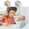 thumbnail image 1 of Usloyux Under $5 Pen Pencil Holder for Desk 3 Slots,Plastic Desk Organizer Compartments and Pencil Holders for Office and Home,Pen Holder Container Car-shape, 1 of 9